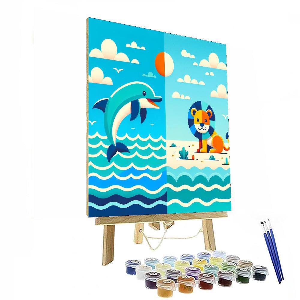 Seaside Serengeti Paint By Numbers Kits