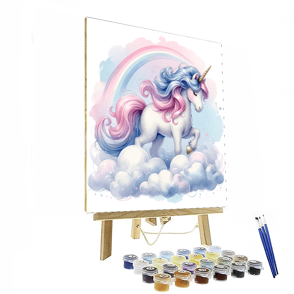 Bubbly Bubblegum Unicorn - DIY Painting By Numbers Kit