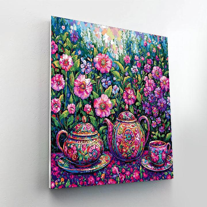 Mommy And Me Tea Party Number Painting