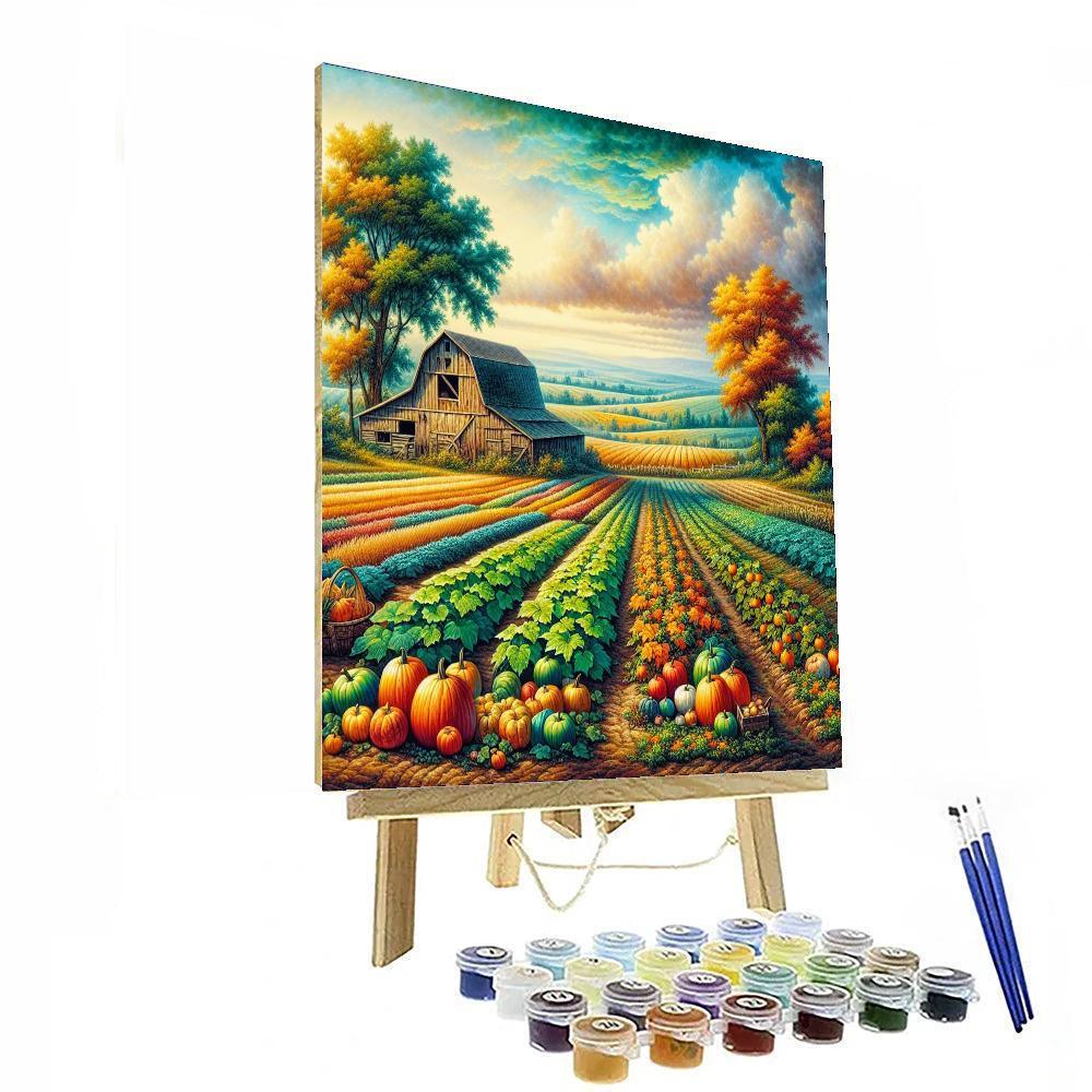 Bountiful Harvest Charm Paint By Numbers Art