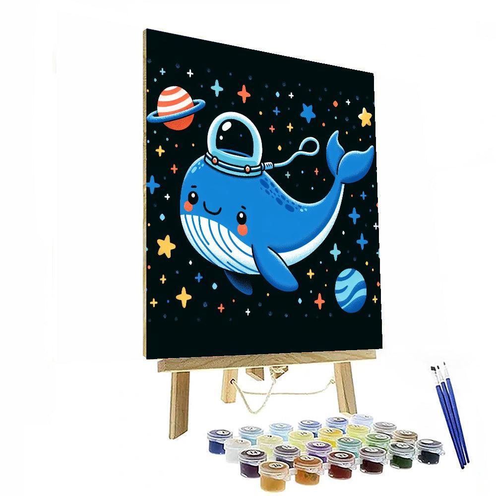 Cosmic Whale Adventure Paint By Color