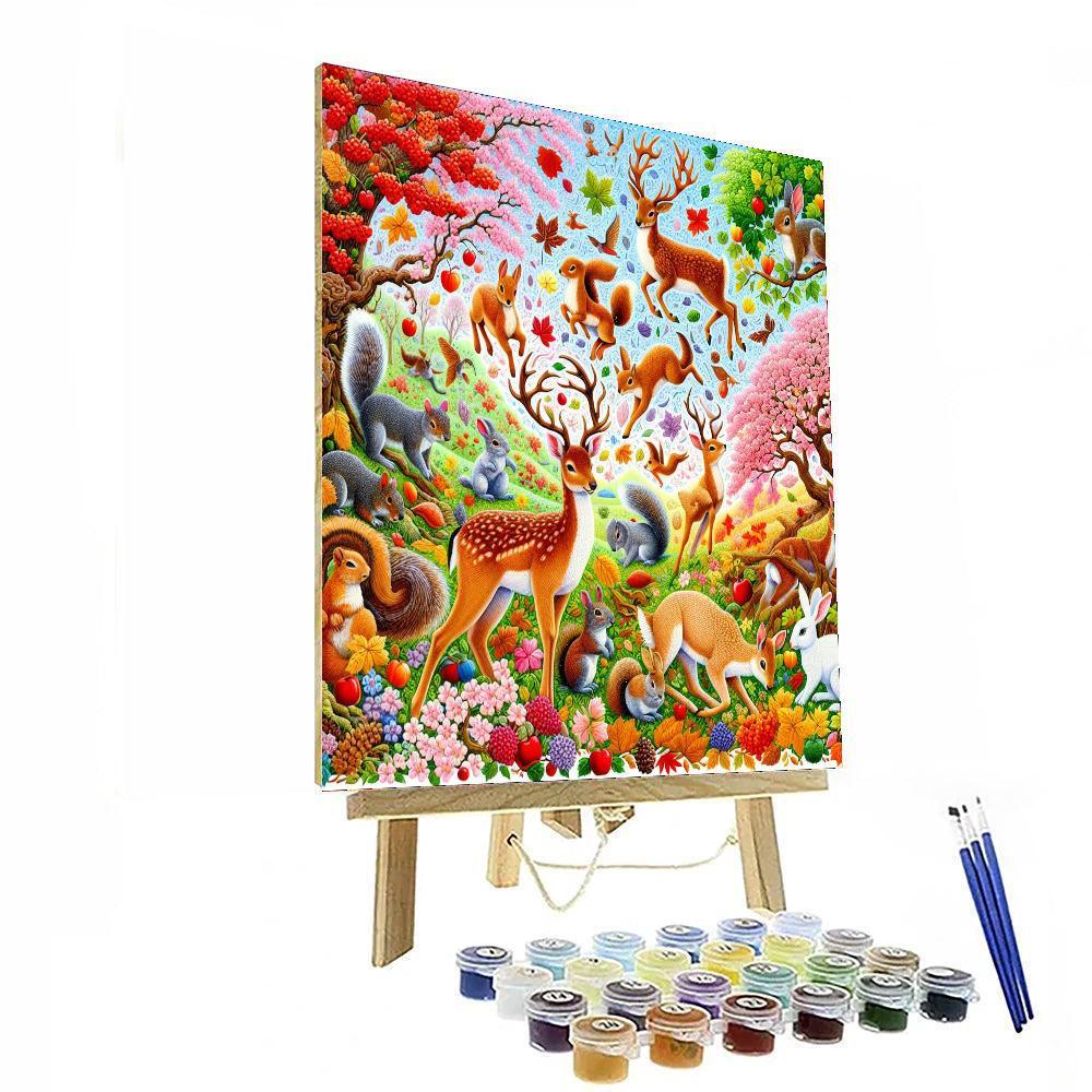 Dancing Through The Seasons Paint By Numbers Art