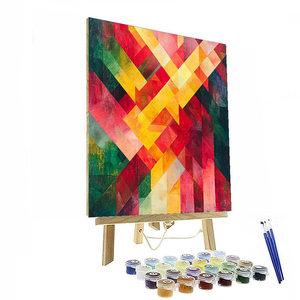 Paul Cézanne Inspired Whimsical Fragments  Paint By Numbers Kits