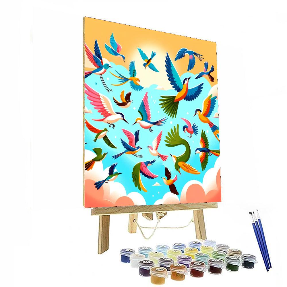 Aerial Acrobatics Paint By Color