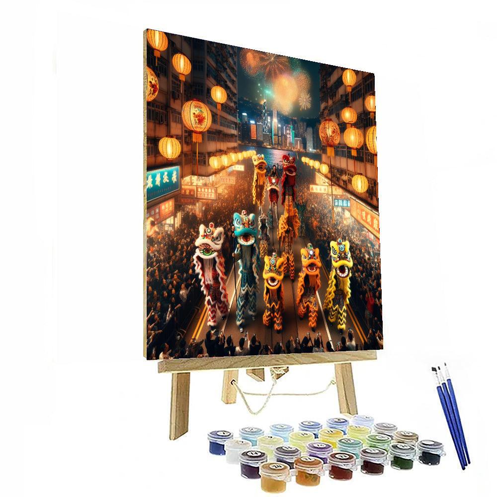Lunar New Year Festival - Hong Kong Paint By Color