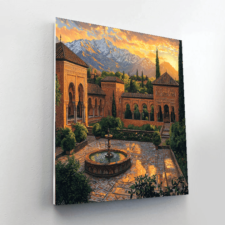 Alhambra - Granada, Spain Numbered Painting Kits