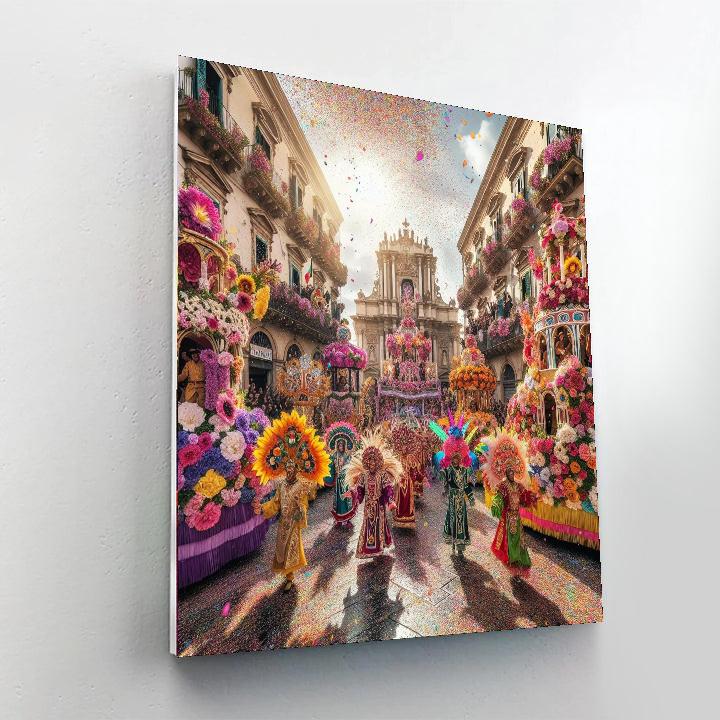 Carnevale Di Acireale - Italy Numbered Painting Kits