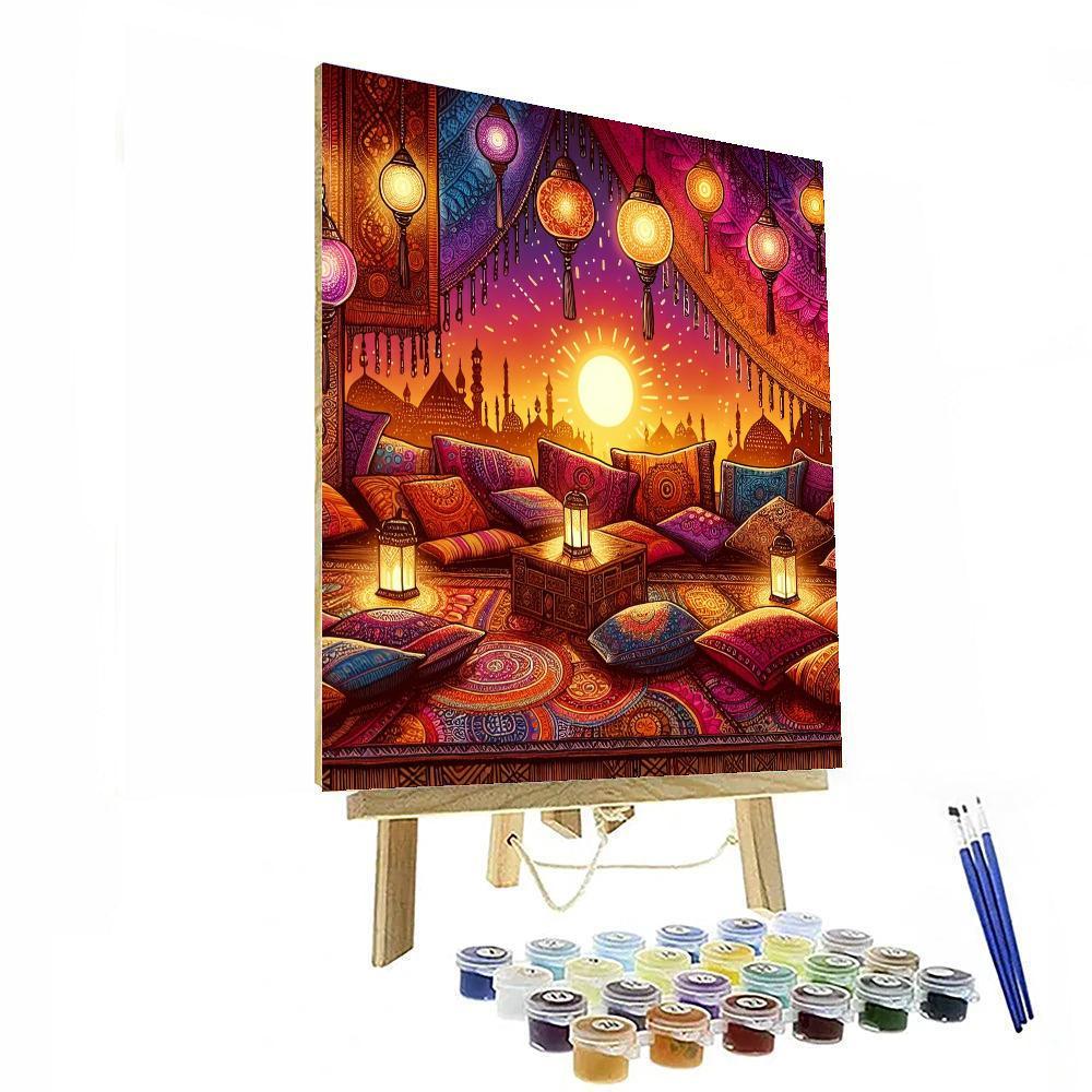 Bohemian Sunset Soiree DIY Paint By Numbers