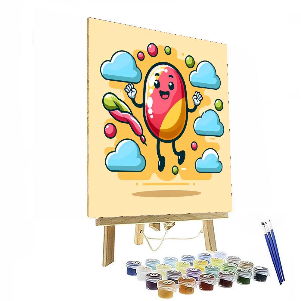 Jumping Jellybean DIY Paint By Numbers