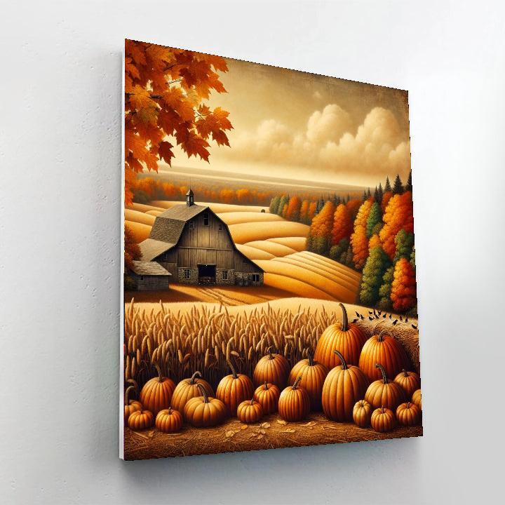 Harvest Haven Charm Paint By Numbers Art