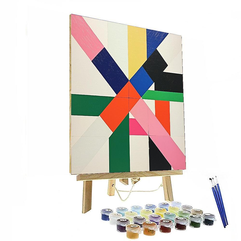 Kazimir Malevich Inspired Luminous Balance  Paint By Numbers