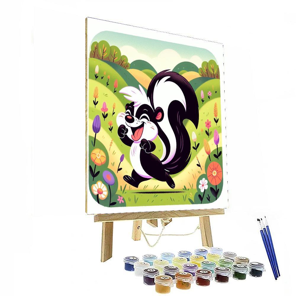 Spunky Skunk Paint By Number