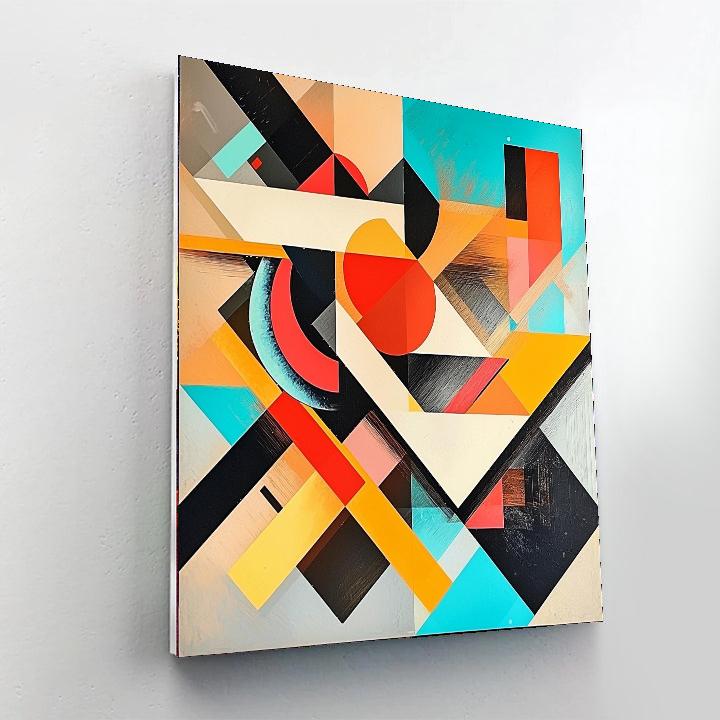 Kazimir Malevich Inspired Geometric Vision  Paint By Color