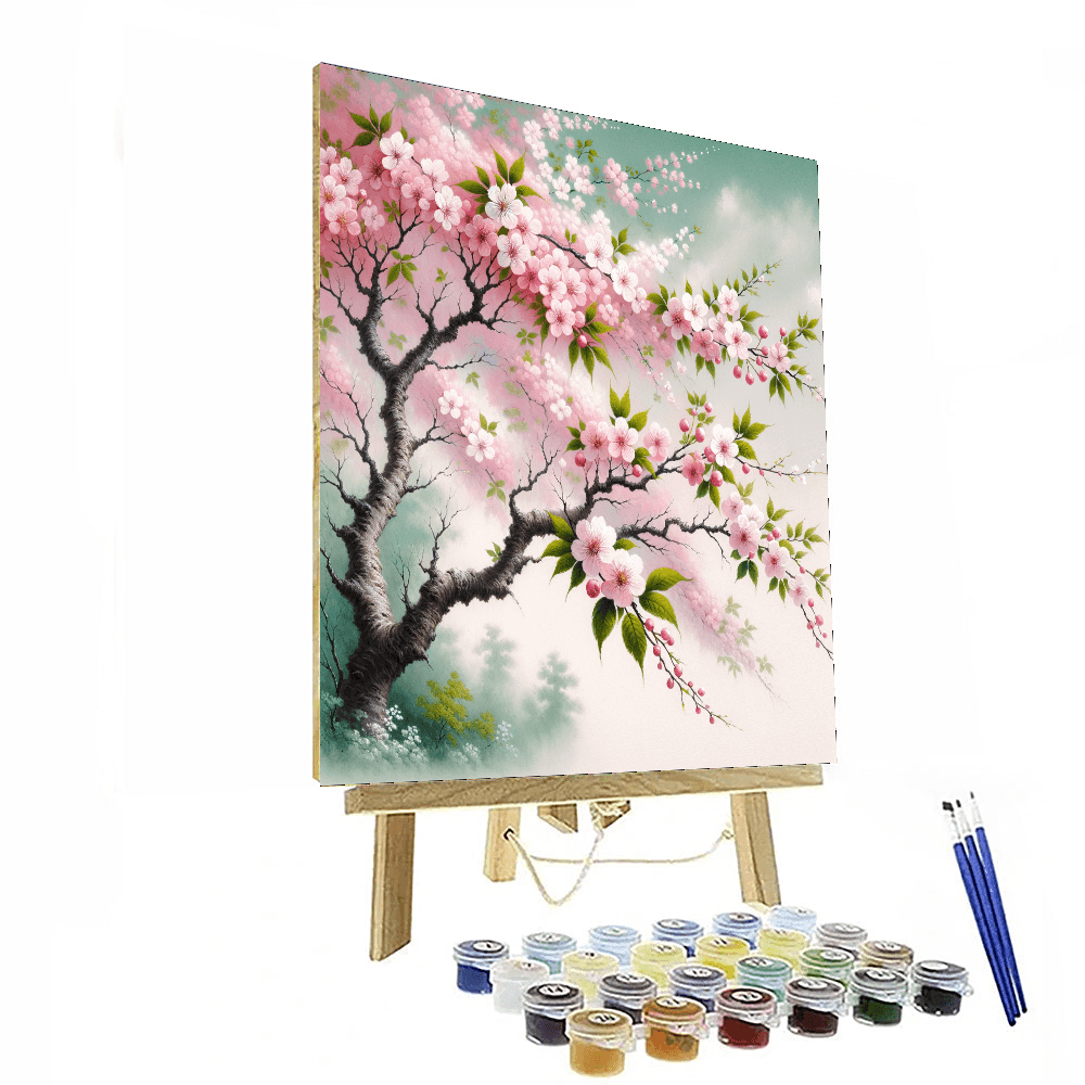 Serenity Of Cherry Blossoms Paint By Number