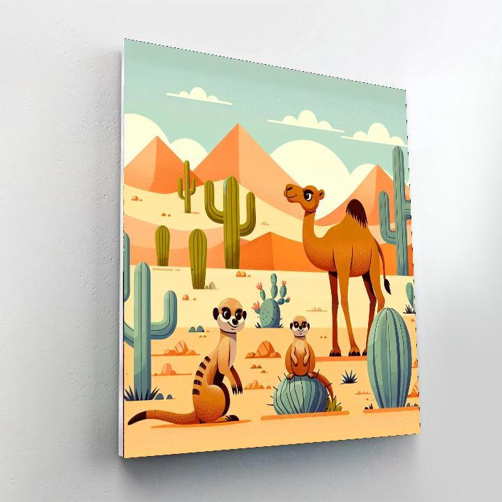 Desert Safari Journey Painting By Numbers Kit