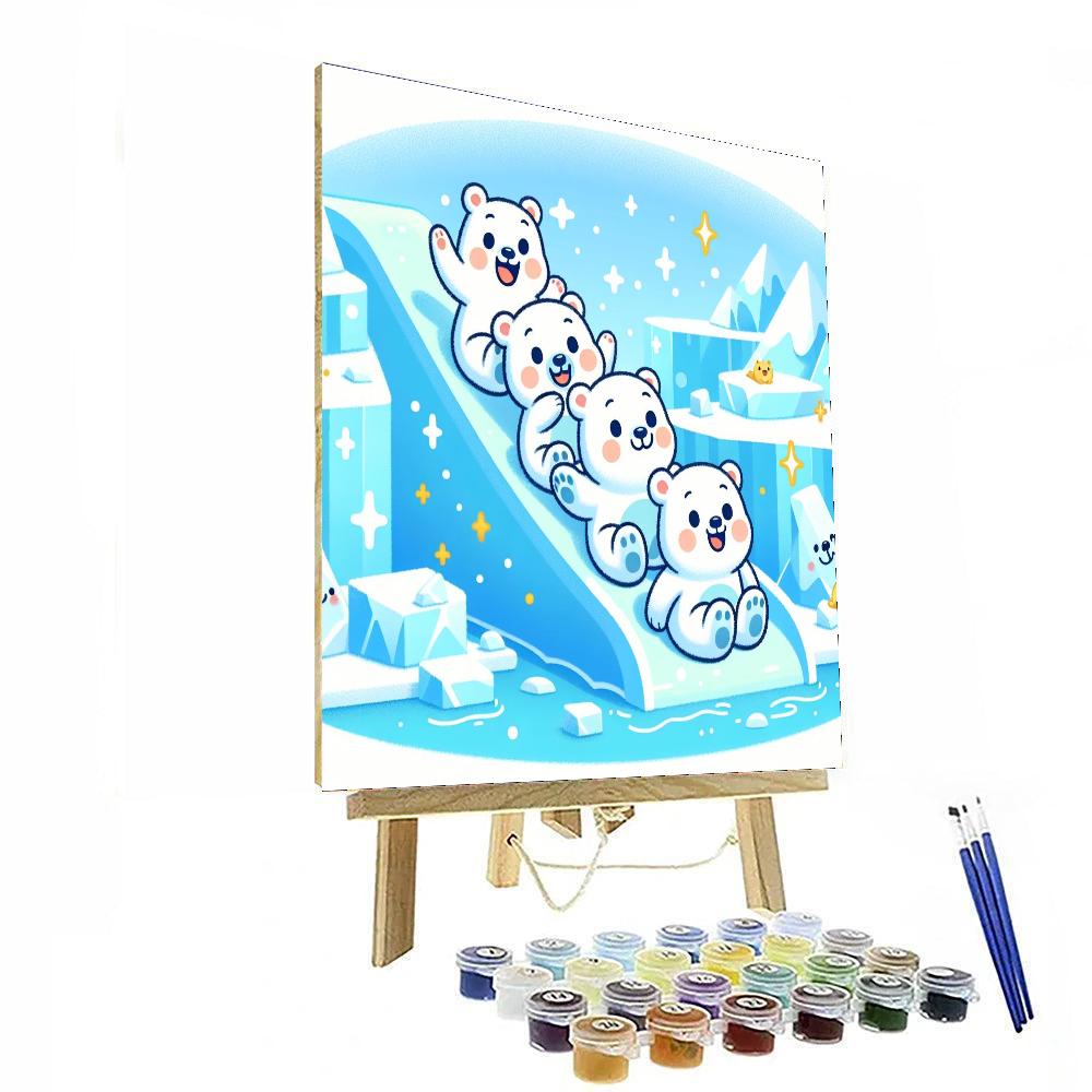 Glowing Glaciers Paint By Numbers Kits