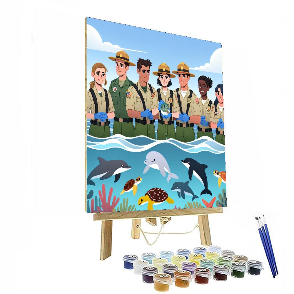 Ocean Rescue Rangers Numbered Painting Kits