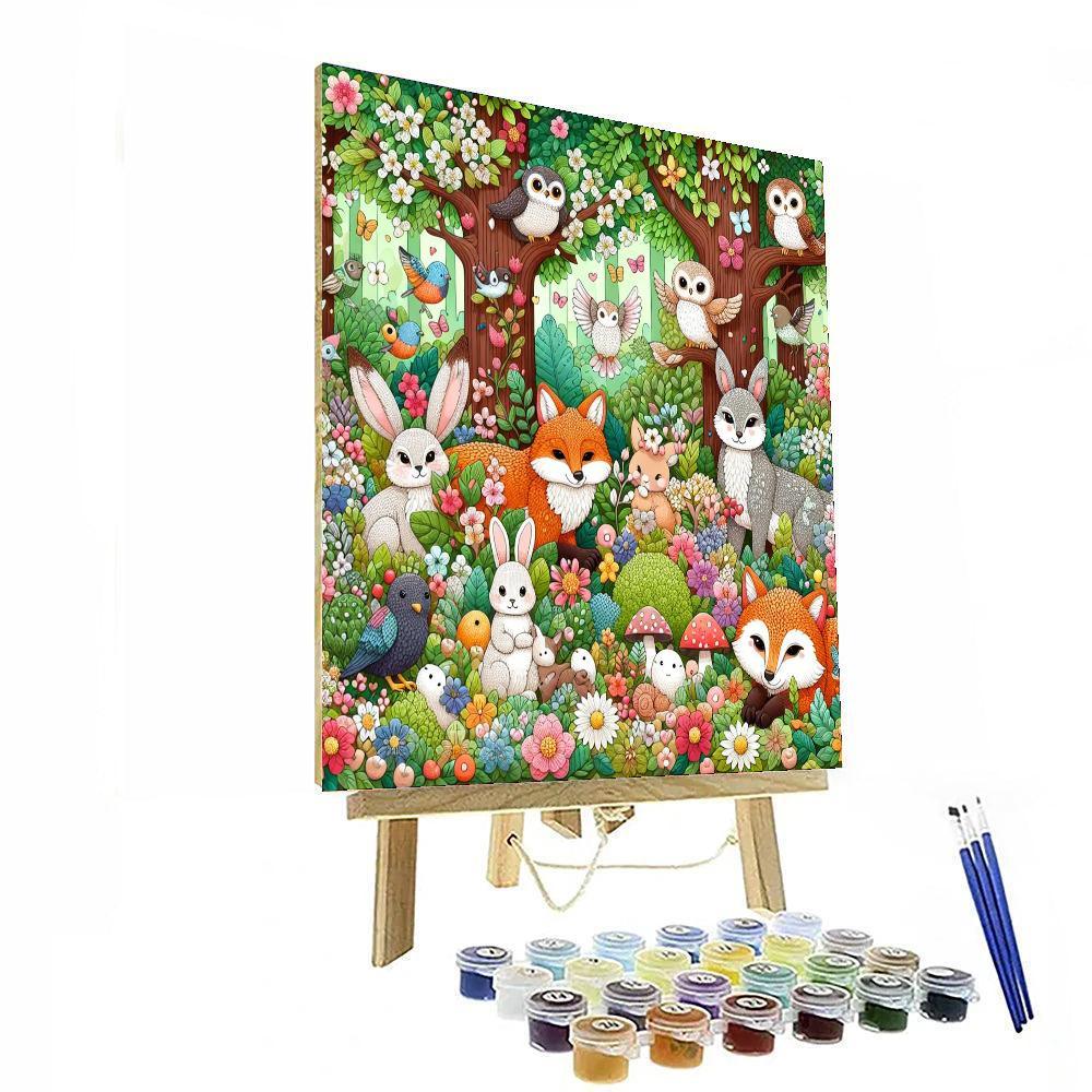 Enchanting Woodland Walk DIY Paint By Numbers
