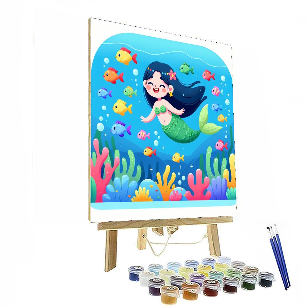Seaside Mermaid Tale DIY Paint By Numbers