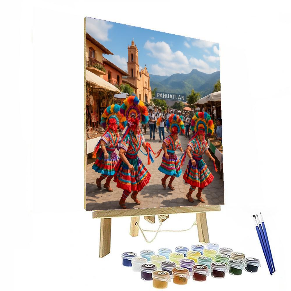 Pahuatlán Festival - Mexico Painting Number Kit