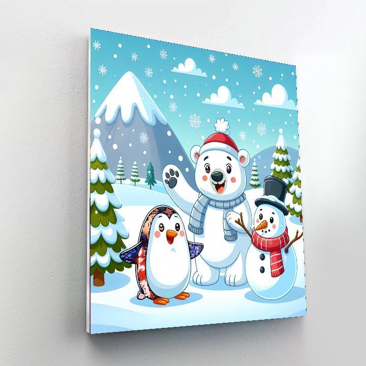 Winter Wonderland With Friends Paint By Number