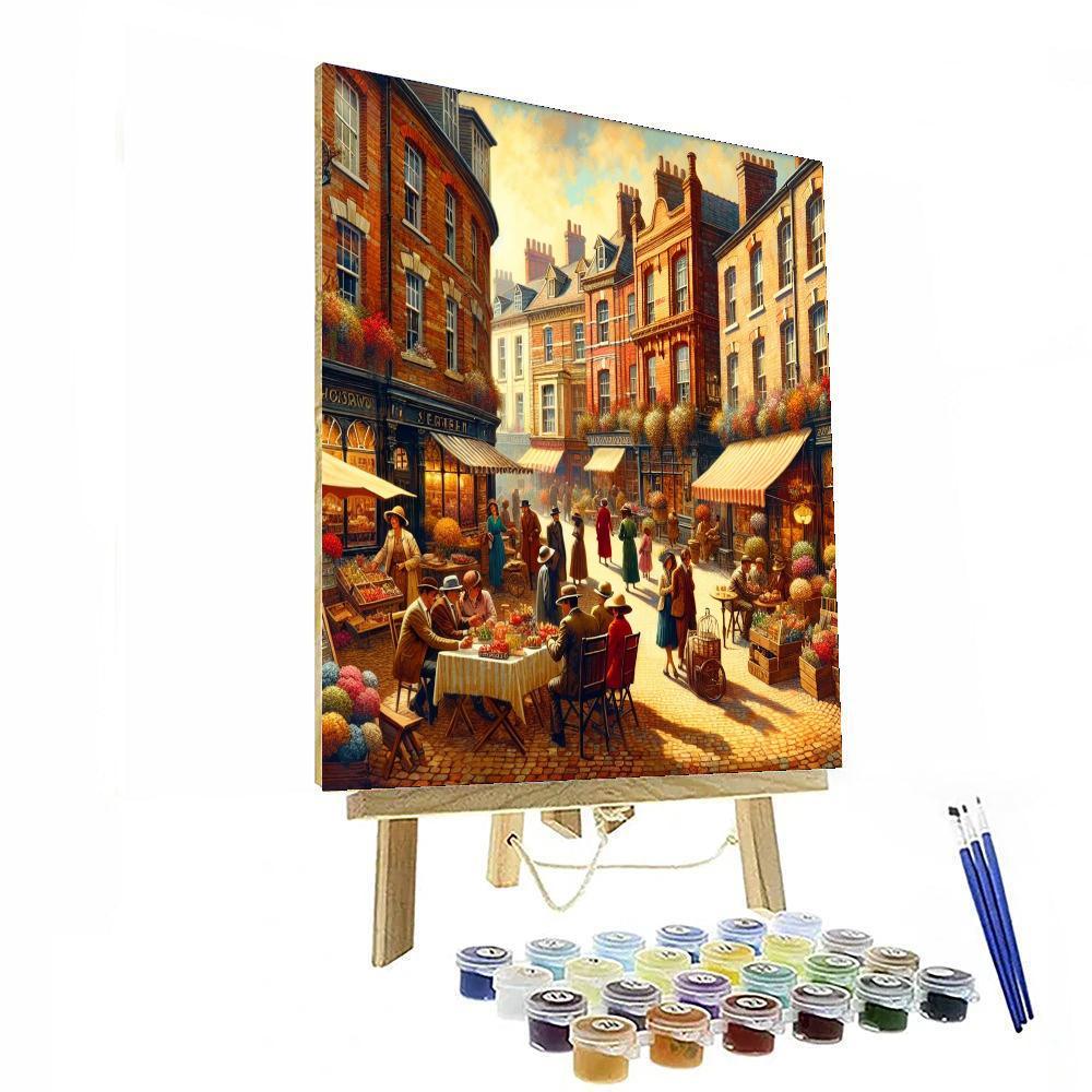 Charming Vintage Streets Numbered Painting Kits