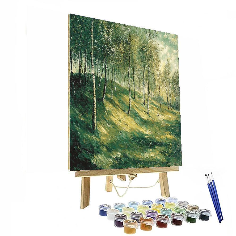 Edgar Degas Inspired Breeze Through The Trees  Paint By Color