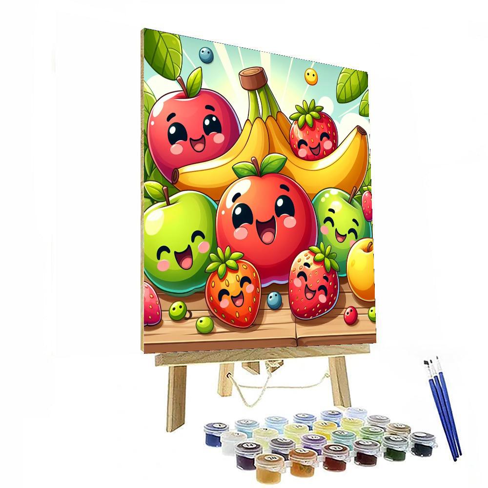 Joyful Summer Fruit Numbered Painting Kits