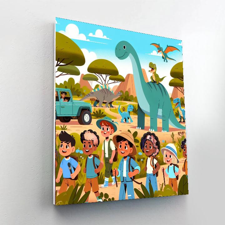 Dino Safari Quest Numbered Painting Kits