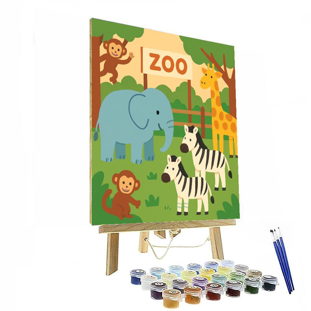 Zoo Animal Extravaganza Paint By Number