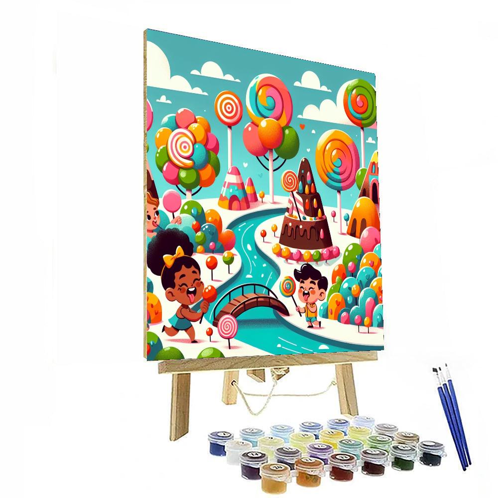 Sweet Tooth Candy Land Number Painting
