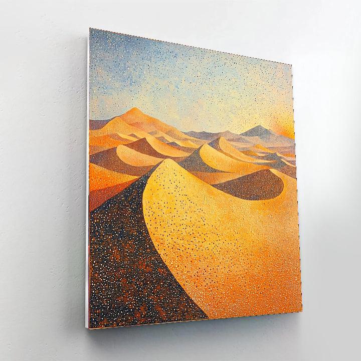 Georges Seurat Inspired Whispering Sands  Painting Number Kit