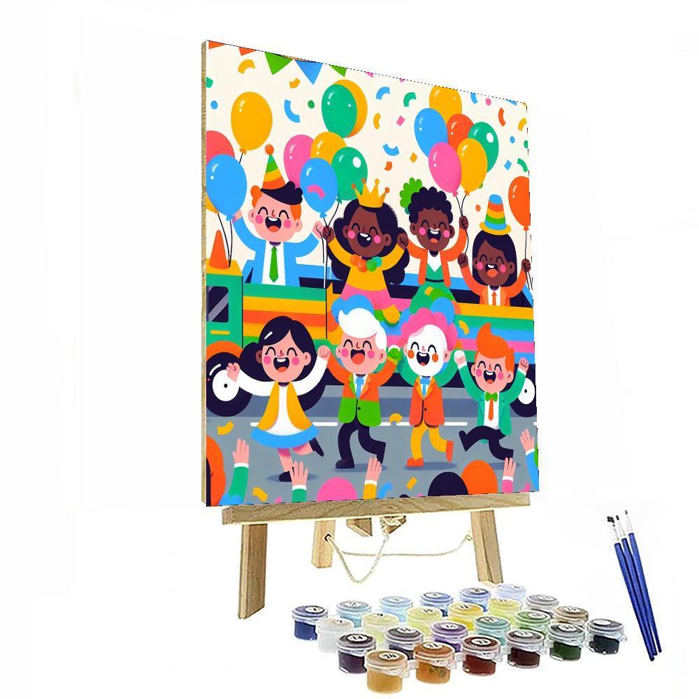 Happy Rainbow Festival DIY Paint By Numbers
