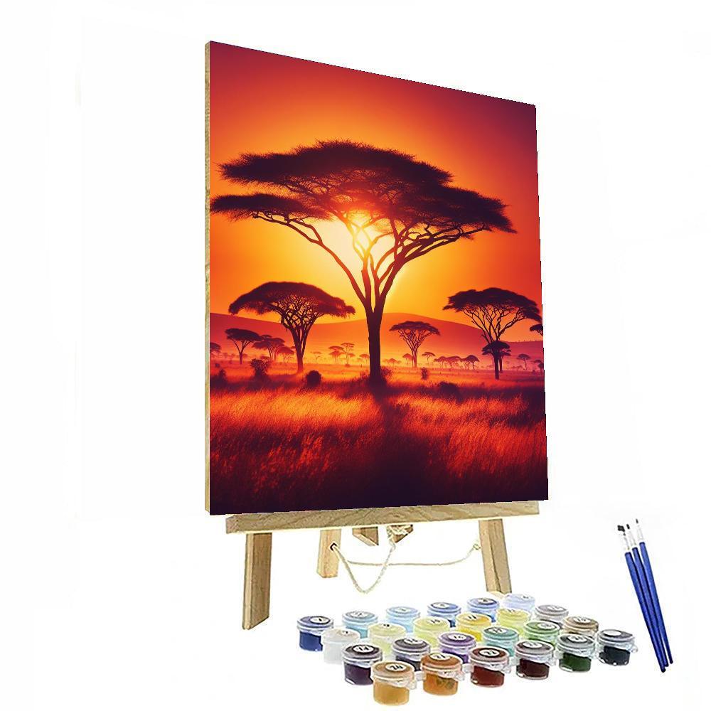 Sunset Savanna Serenade Paint By Numbers