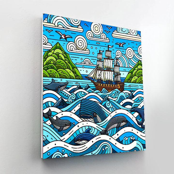 Oceanic Voyage Expedition Paint By Color
