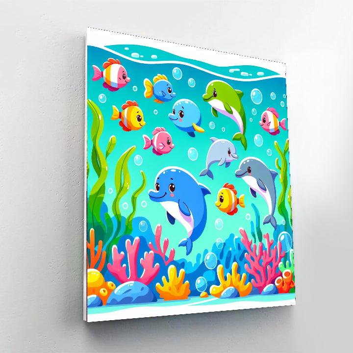 Exploring Undersea World Paint By Numbers Art