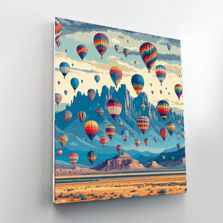 Albuquerque Balloon Festival - New Mexico, Usa Paint By Color