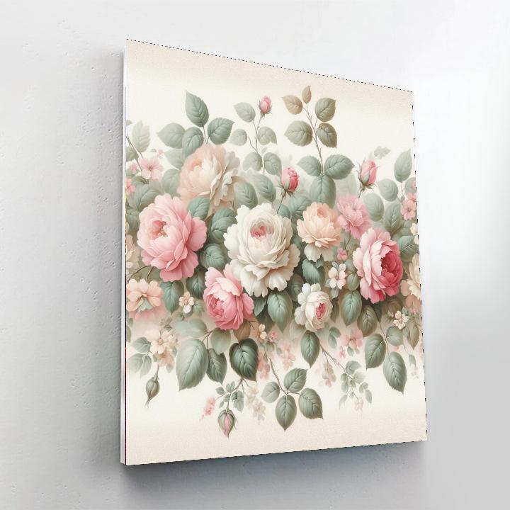 Vintage Rose Dreamscape Paint By Numbers Art