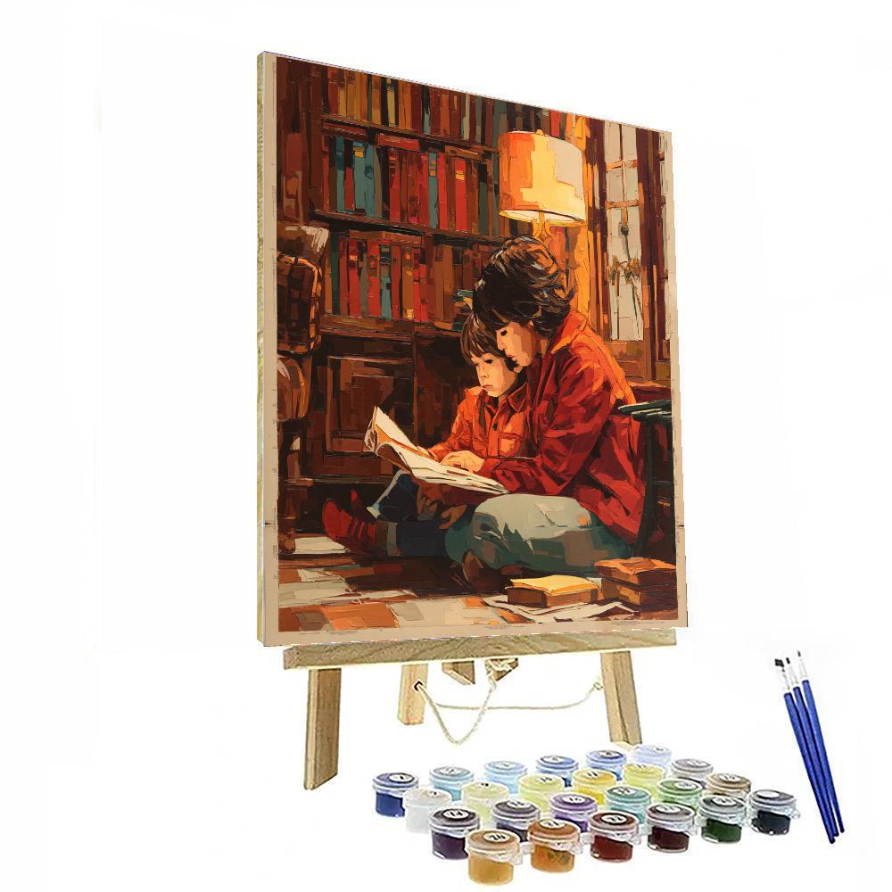 Library Of Love With Mom DIY Paint By Numbers