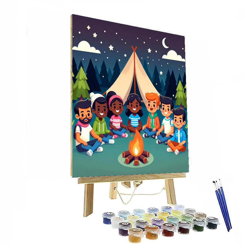 Cozy Camping Paint By Numbers Art