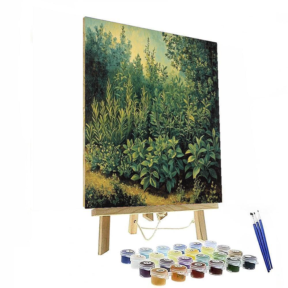 Chardin Inspired Herb Garden Serenity  Paint By Number