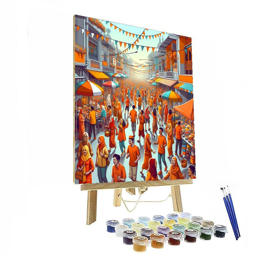 The Queen's Day - Netherlands Painting Number Kit