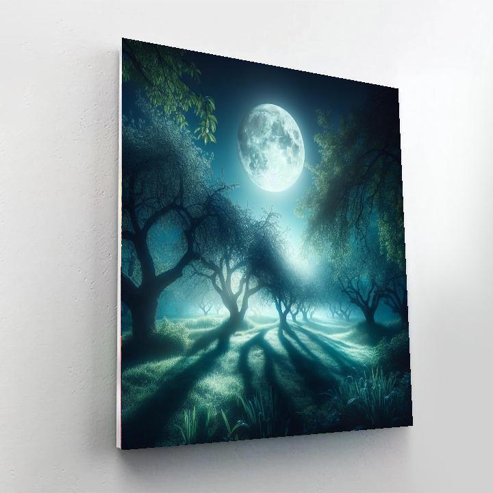 Enchanted Moonlit Orchard Numbered Painting Kits