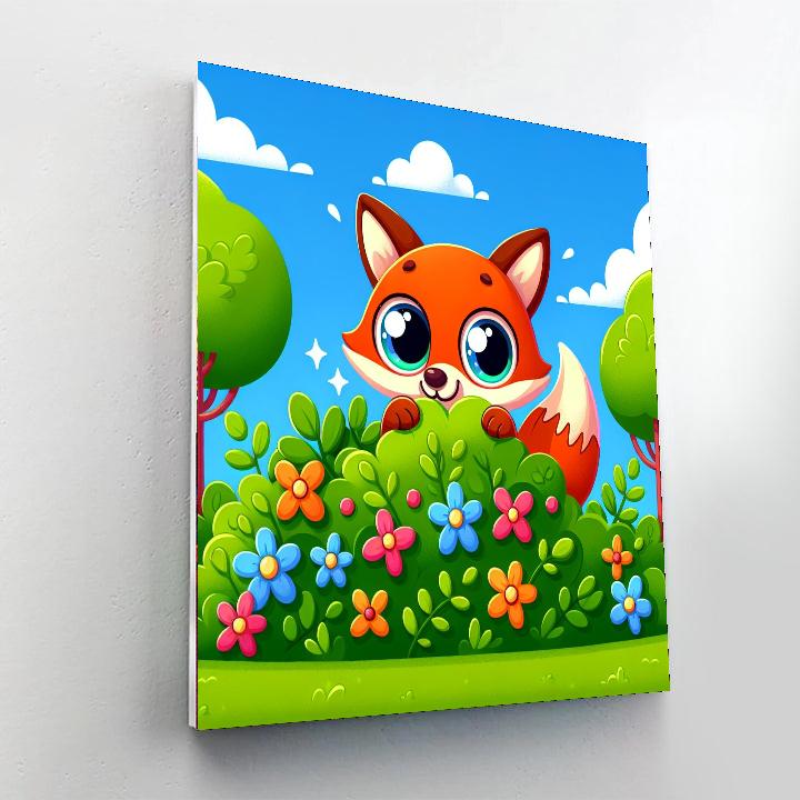 Funny Fox Number Painting