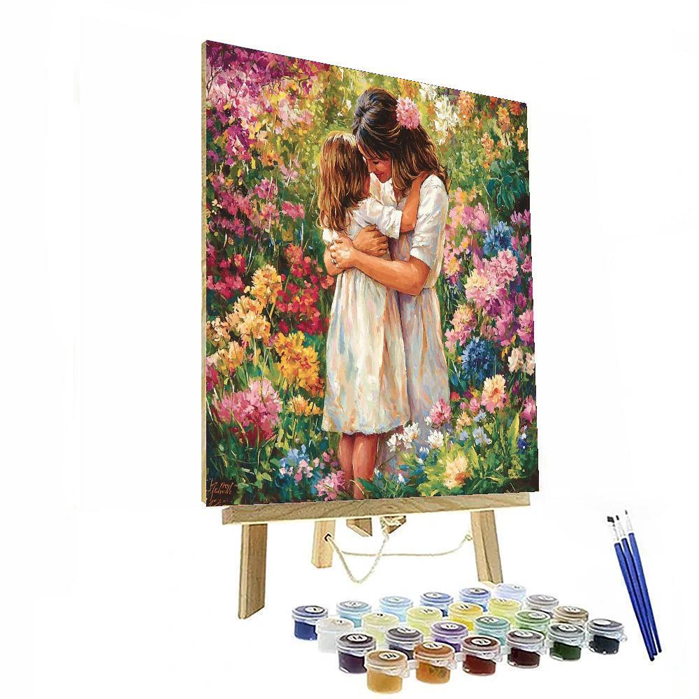 Mother's Warm Embrace DIY Paint By Numbers