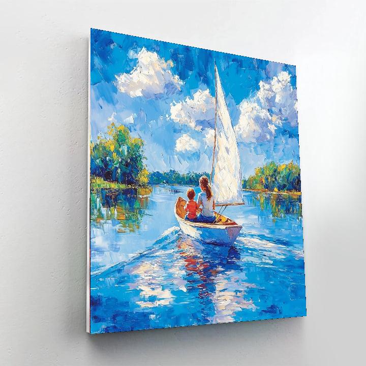 Sailing Through Life Together Painting Number Kit