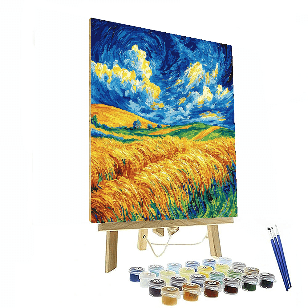 Vincent Van Gogh Inspired Luminous Golden Harvest  Paint By Numbers