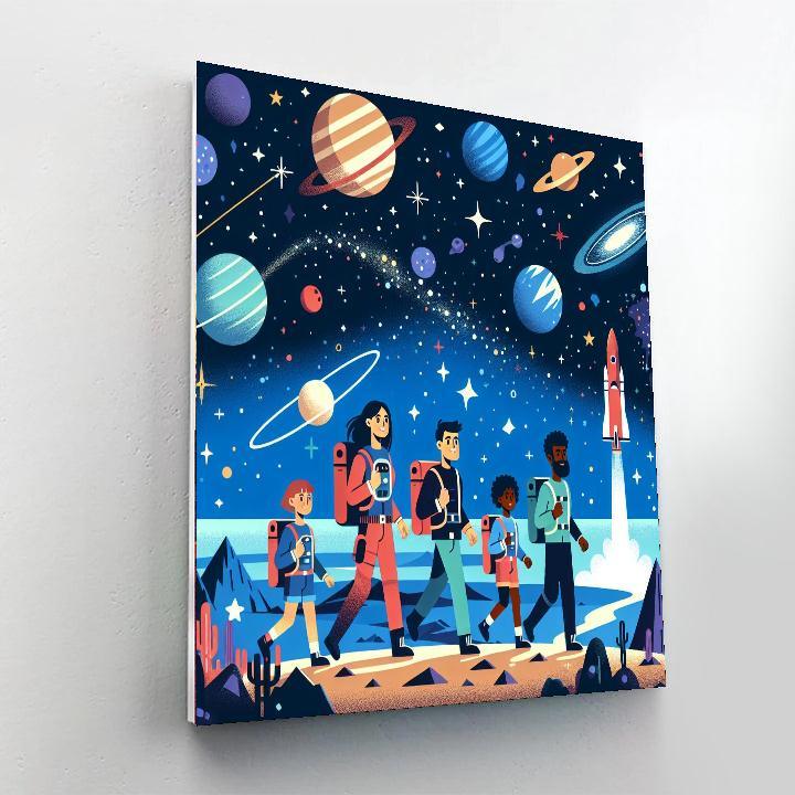 Space Explorers' Quest Paint By Color
