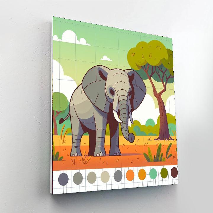 Wise Elephant Journey Paint By Number