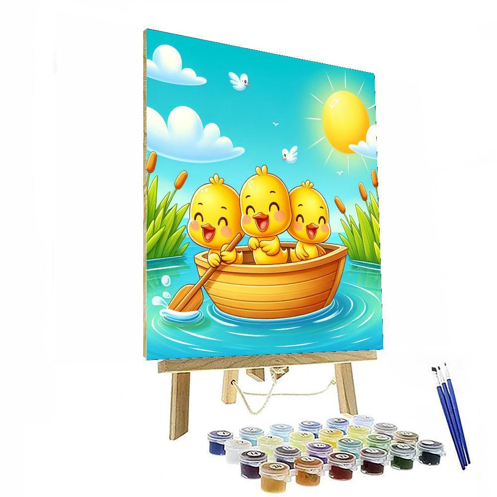 Sailing Adventure Ducklings Paint By Numbers